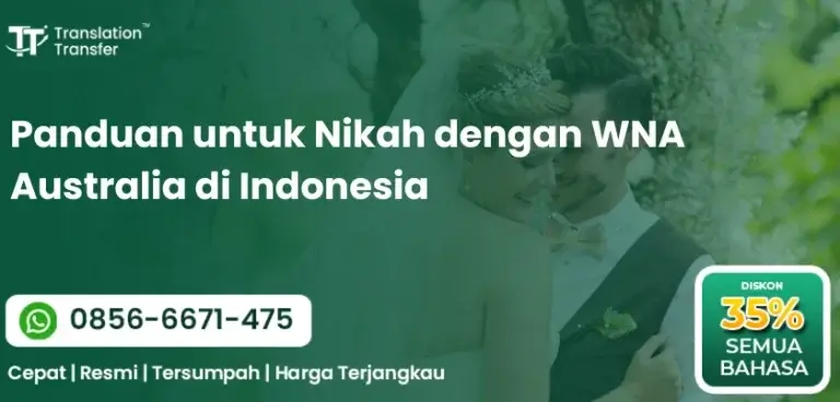 Panduan untuk Nikah dengan WNA Australia di Indonesia