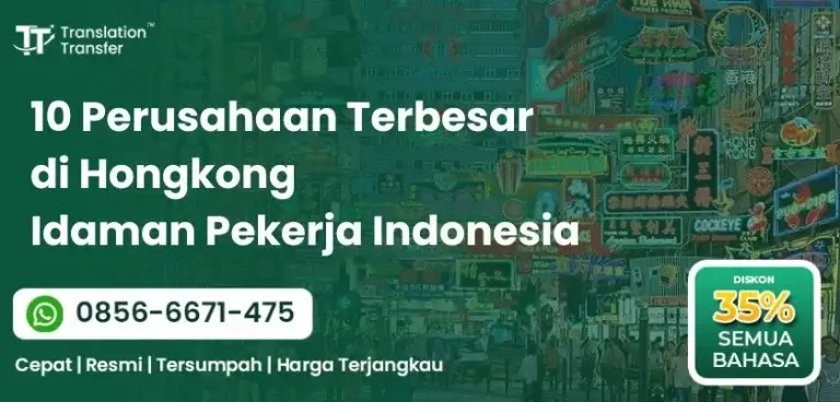 10 Perusahaan Terbesar di Hongkong Idaman Pekerja Indonesia
