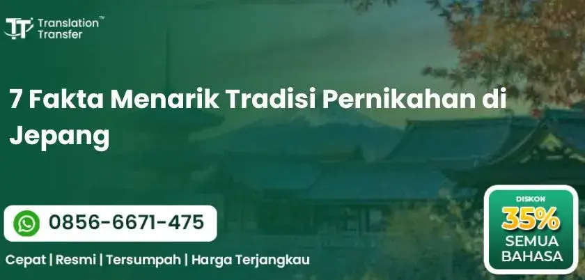 7 Fakta Menarik Tradisi Pernikahan di Jepang