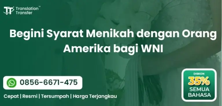 Begini Syarat Menikah dengan Orang Amerika bagi WNI