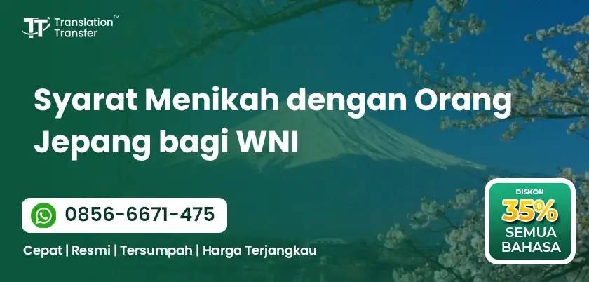 Syarat Menikah dengan Orang Jepang bagi WNI