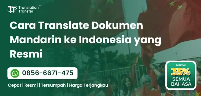 Cara Translate Dokumen Mandarin ke Indonesia yang Resmi