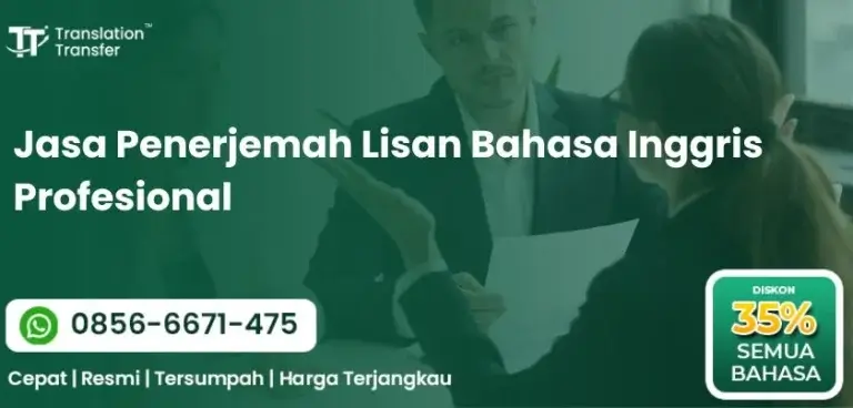 Jasa Penerjemah Lisan Bahasa Inggris Profesional