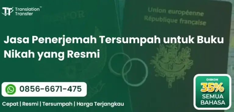 Jasa Penerjemah Tersumpah untuk Buku Nikah yang Resmi