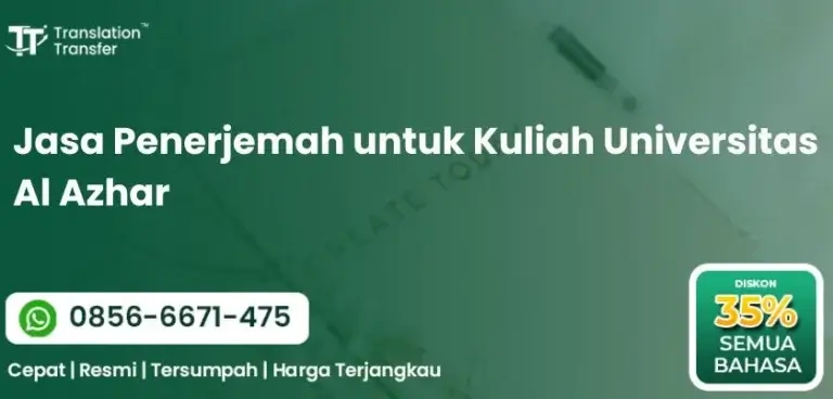 Jasa Penerjemah untuk Kuliah Universitas Al Azhar