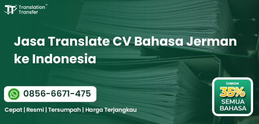 Translate CV Bahasa Jerman ke Indonesia