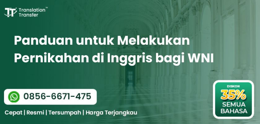 Melakukan Pernikahan di Inggris bagi WNI