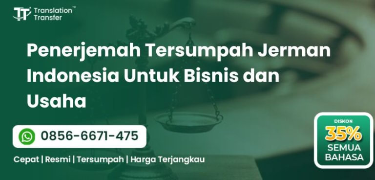 Penerjemah Tersumpah Jerman Indonesia Untuk Bisnis