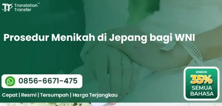 Prosedur Menikah di Jepang bagi WNI