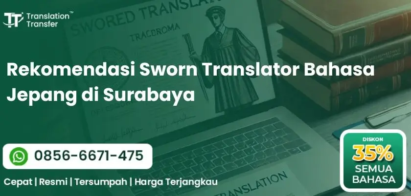 Rekomendasi Sworn Translator Bahasa Jepang di Surabaya