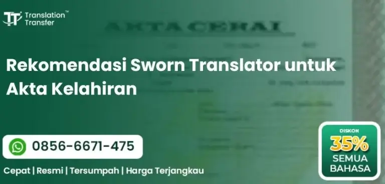 Rekomendasi Sworn Translator untuk Akta Kelahiran