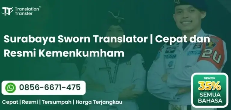 Surabaya Sworn Translator | Cepat dan Resmi Kemenkumham