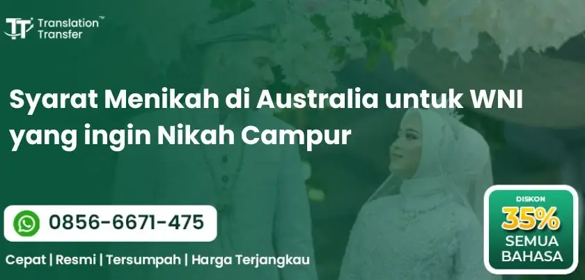 Syarat Menikah di Australia untuk WNI yang ingin Nikah Campur