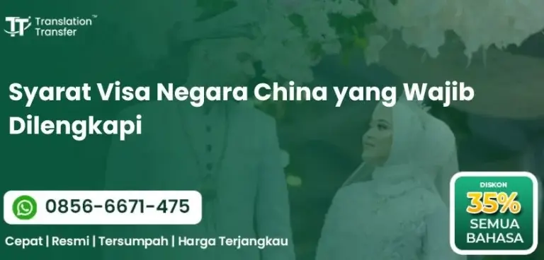Syarat Visa Negara China yang Wajib Dilengkapi