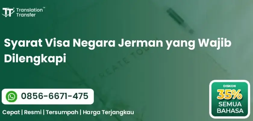 Syarat Visa Negara Jerman yang Wajib Dilengkapi
