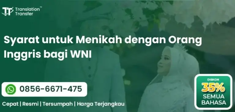 Syarat untuk Menikah dengan Orang Inggris bagi WNI