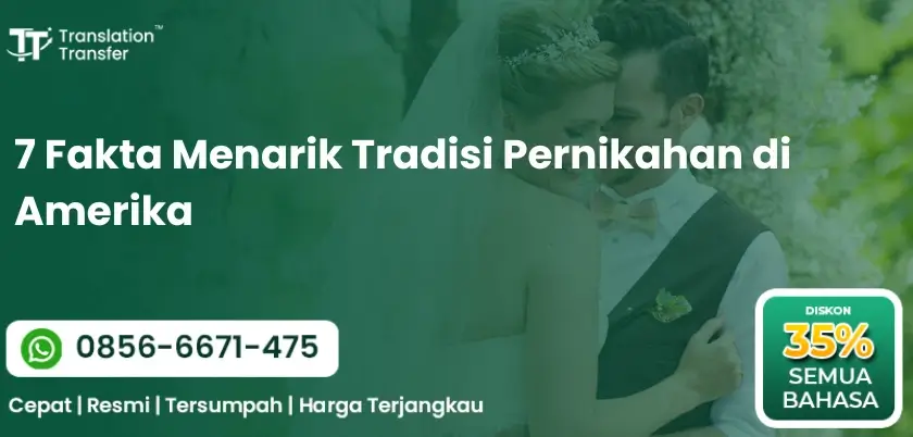7 Fakta Menarik Tradisi Pernikahan di Amerika