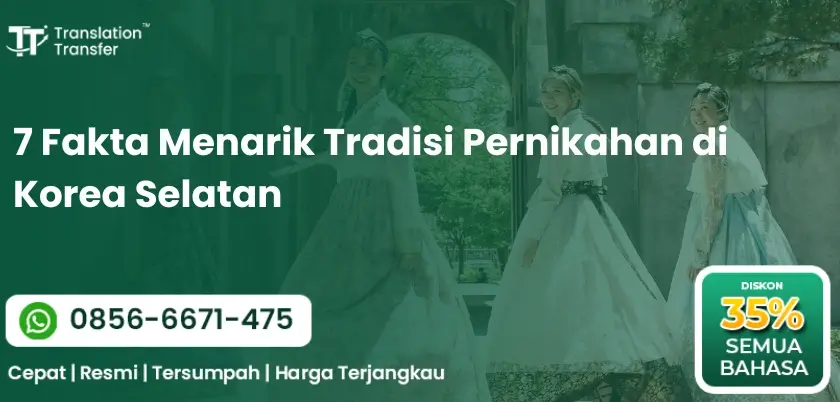 7 Fakta Menarik Tradisi Pernikahan di Korea Selatan