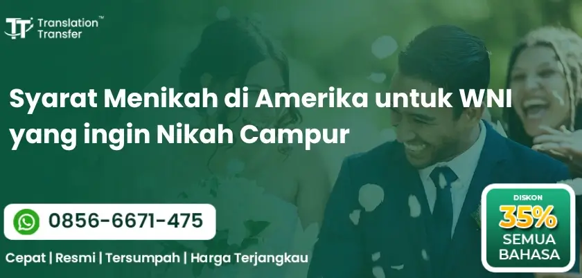 Syarat Menikah di Amerika untuk WNI yang ingin Nikah Campur