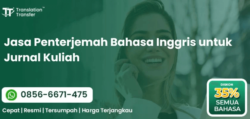 Jasa Penterjemah Bahasa Inggris untuk Jurnal Kuliah