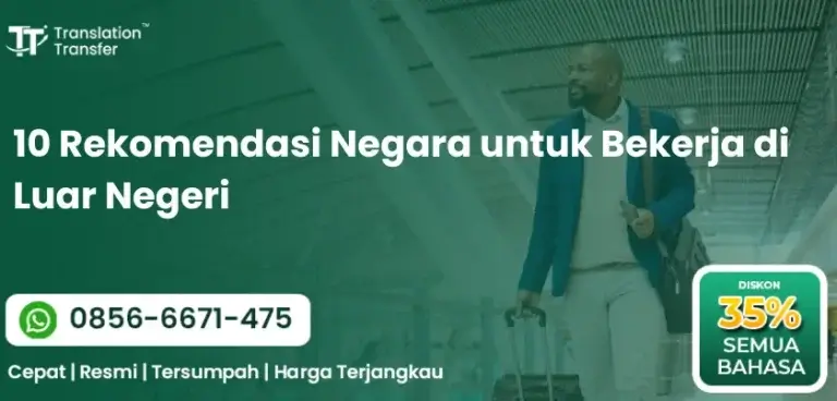 10 Rekomendasi Negara untuk Bekerja di Luar Negeri