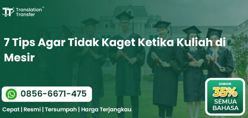 7 Tips Agar Tidak Kaget Ketika Kuliah di Mesir