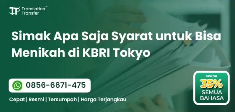 Simak Apa Saja Syarat untuk Bisa Menikah di KBRI Tokyo