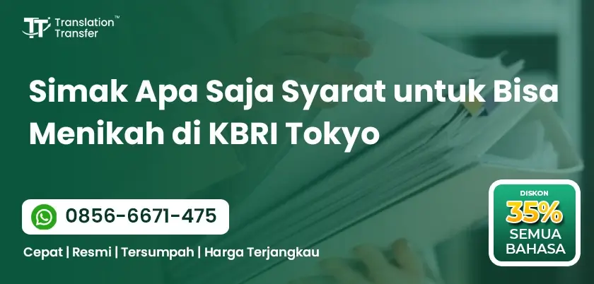 Simak Apa Saja Syarat untuk Bisa Menikah di KBRI Tokyo