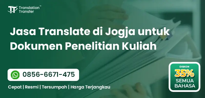 Jasa Translate di Jogja untuk Dokumen Penelitian Kuliah