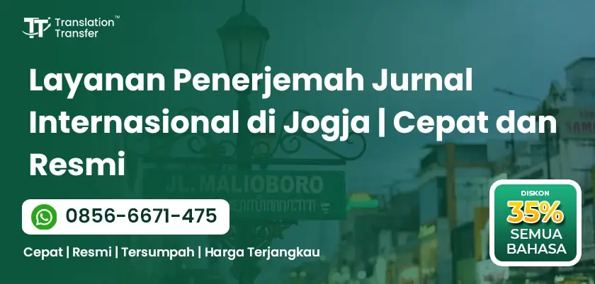 Layanan Penerjemah Jurnal Internasional di Jogja | Cepat dan Resmi