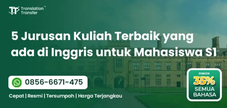 5 Jurusan Kuliah Terbaik yang ada di Inggris untuk Mahasiswa S1