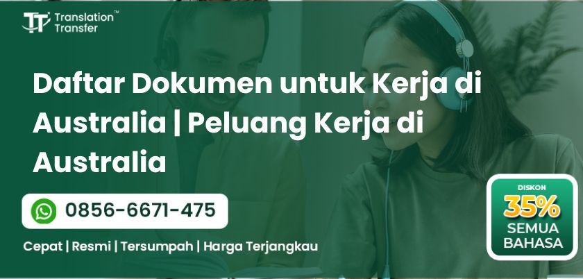Dokumen untuk Kerja di Australia