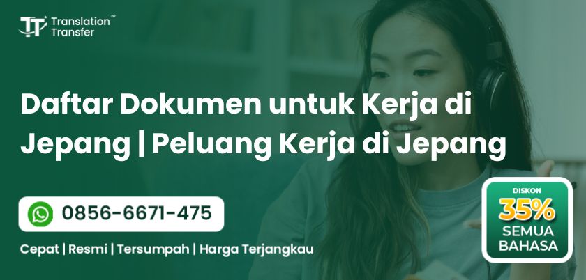 Dokumen untuk Kerja di Jepang