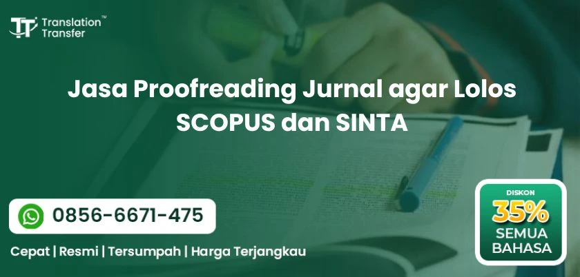 Jasa Proofreading Jurnal agar Lolos SCOPUS dan SINTA