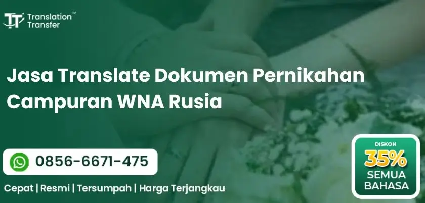 Jasa Translate Dokumen Pernikahan Campuran WNA Rusia