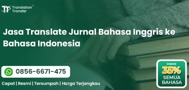 Jasa Translate Jurnal Bahasa Inggris ke Bahasa Indonesia
