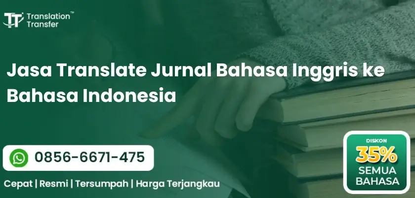 Jasa Translate Jurnal Bahasa Inggris ke Bahasa Indonesia