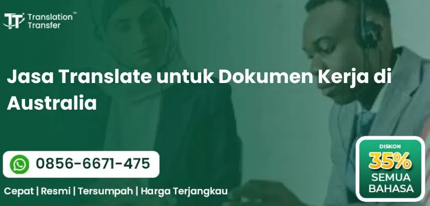 Jasa Translate untuk Dokumen Kerja di Australia