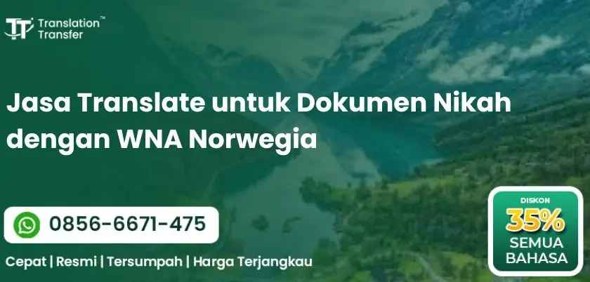 Jasa Translate untuk Dokumen Nikah dengan WNA Norwegia
