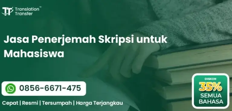 Jasa Penerjemah Skripsi untuk Mahasiswa