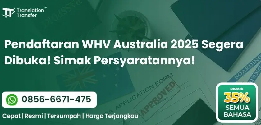 Pendaftaran WHV Australia 2025 Segera Dibuka! Simak Persyaratannya!