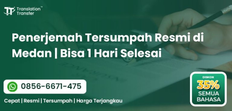 Penerjemah Tersumpah Resmi di Medan