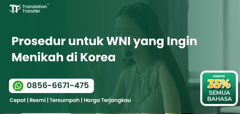 WNI yang Ingin Menikah di Korea