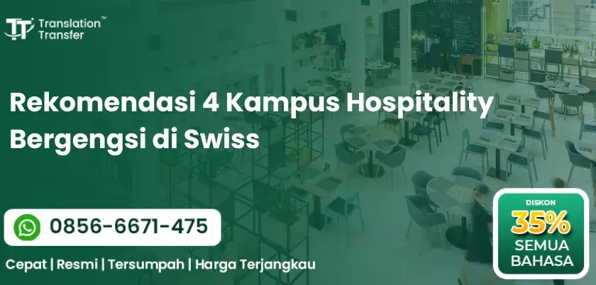 Rekomendasi 4 Kampus Hospitality Bergengsi di Swiss