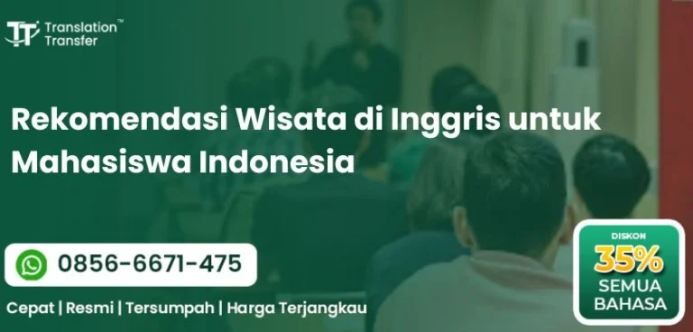 Rekomendasi Wisata di Inggris untuk Mahasiswa Indonesia