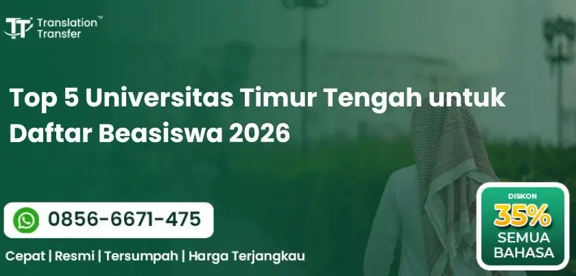 Top 5 Universitas Timur Tengah untuk Daftar Beasiswa 2026