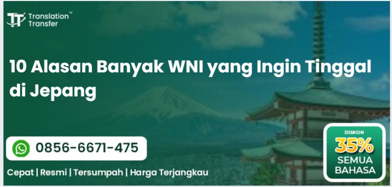 10 Alasan Banyak WNI yang Ingin Tinggal di Jepang
