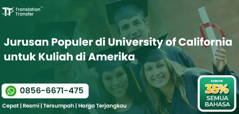 Jurusan Populer di University of California untuk Kuliah di Amerika