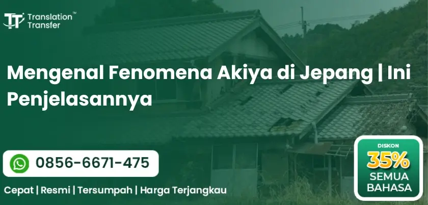 Mengenal Fenomena Akiya di Jepang | Ini Penjelasannya