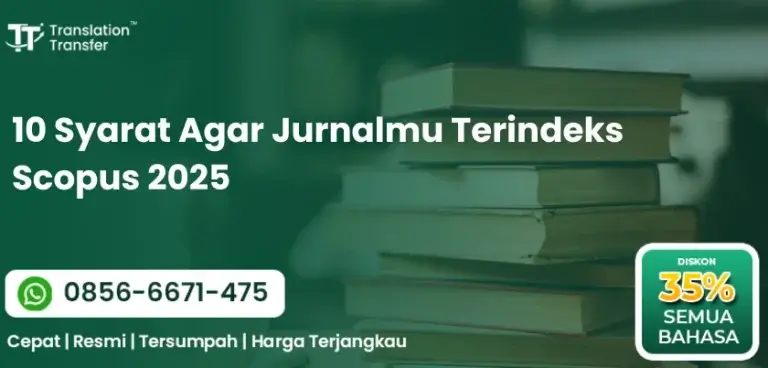 10 Syarat Agar Jurnalmu Terindeks Scopus 2025